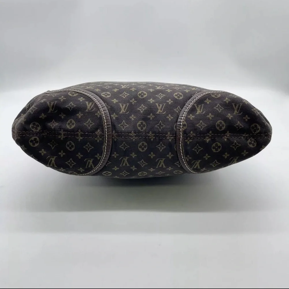 Auth Louis Vuitton Monogram Mini lin Bouzas Unjour Shoulder Bag